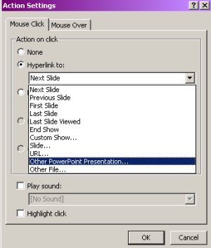 Hyperlink to other documents