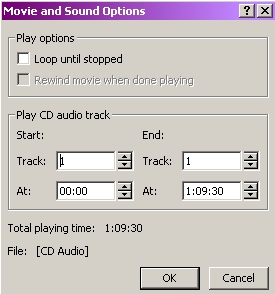 Movie and Sound Options
