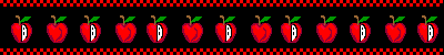 line of apples