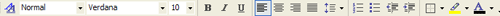 Formatting Toolbar